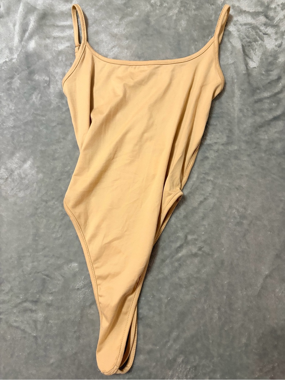 SHEIN Nude Tan Girls One-Piece Bodysuit
